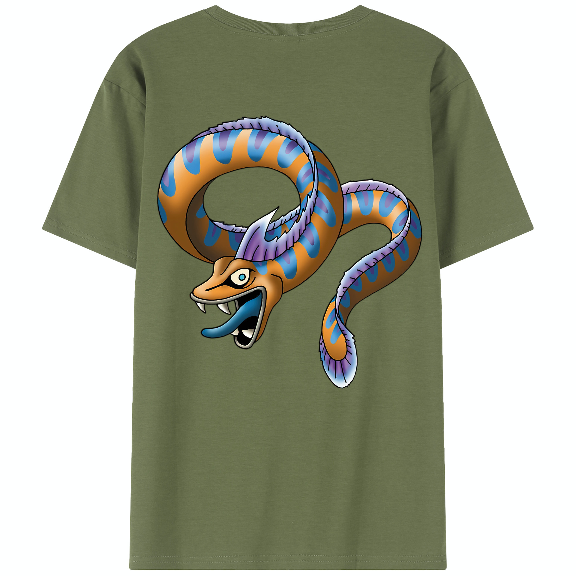 （画像用） ドラゴンクエスト Doragon Kuesuto Dragon Quest 綿100％半袖Tシャツ（背面プリント）